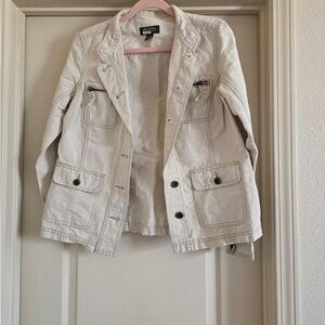 Eddie Bauer Women's Cream Utility Jacket